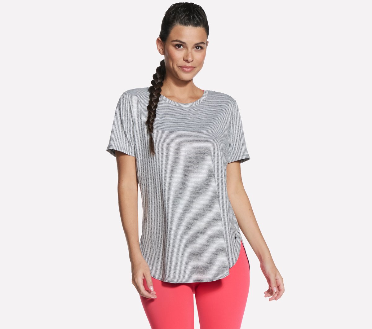 GO DRI Swift Stripe Tunic Tee | Women Skechers for sale