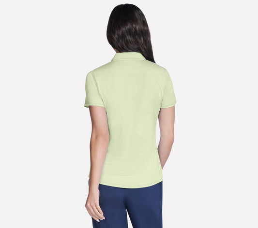 Short Sleeve On The Green Striped Polo | Women Skechers for sale