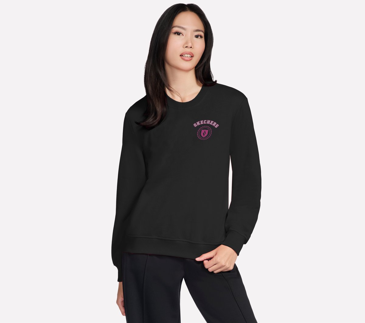 Collegiate Crest Crewneck | Women Skechers for sale