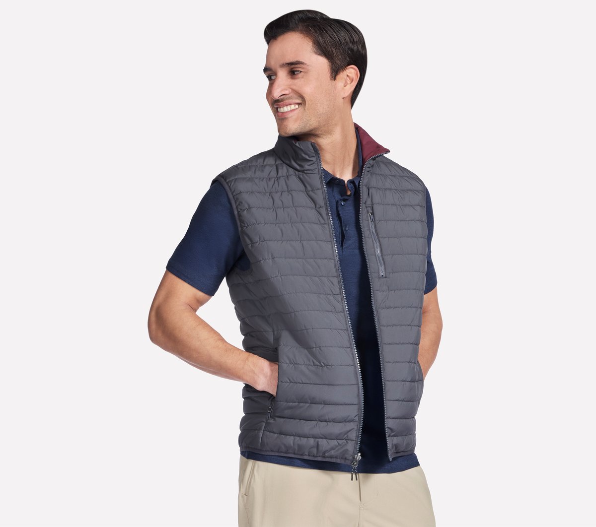GO SHIELD Cozy Fit Altitude Reversible Vest | Men Skechers near me