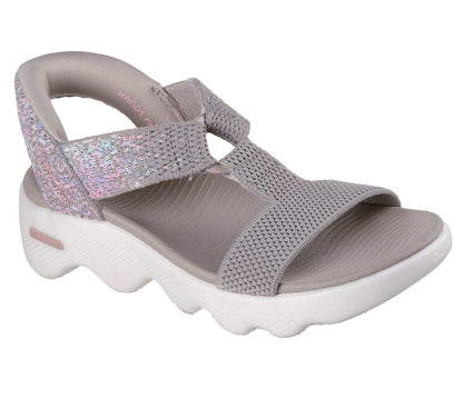 Slip-ins: GO WALK Massage Fit Sandal - Confetti Sky Shoes | Women Skechers outlet
