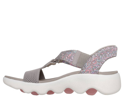 Slip-ins: GO WALK Massage Fit Sandal - Confetti Sky Shoes | Women Skechers outlet