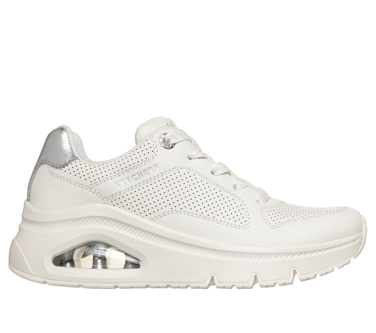 Premium Leather UNO Icon - Idolized Air Shoes | Women Skechers for sale