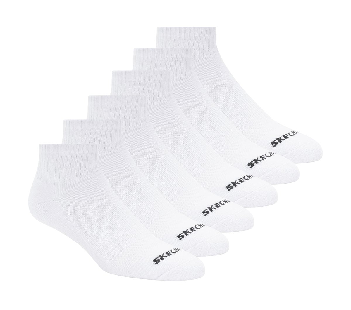6 Pack Core Quarter Medium Socks | Skechers online shop
