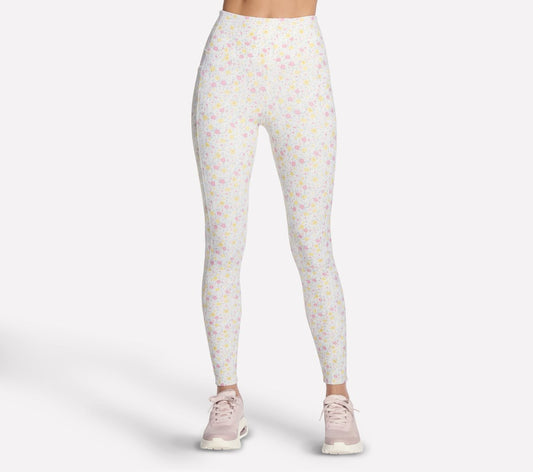 GO WALK Rib Floral Full Length High-Waisted Legging | Women Skechers for sale