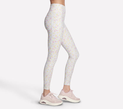 GO WALK Rib Floral Full Length High-Waisted Legging | Women Skechers for sale