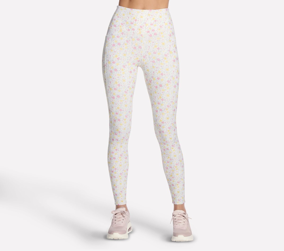 GO WALK Rib Floral Full Length High-Waisted Legging | Women Skechers for sale