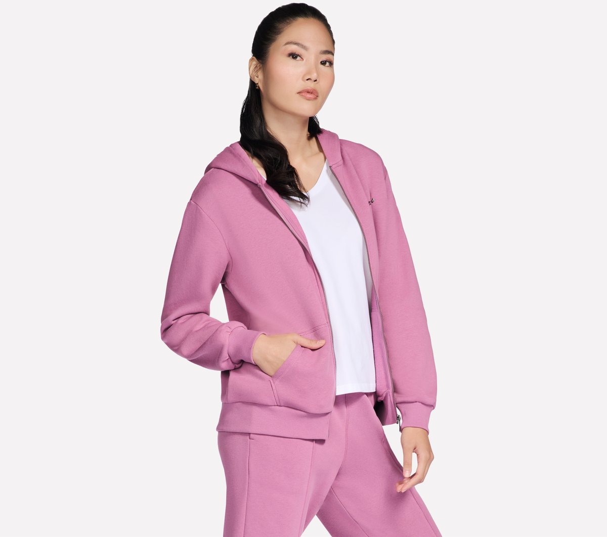SKECH SWEATS Signature Full Zip Hoodie | Women Skechers for sale
