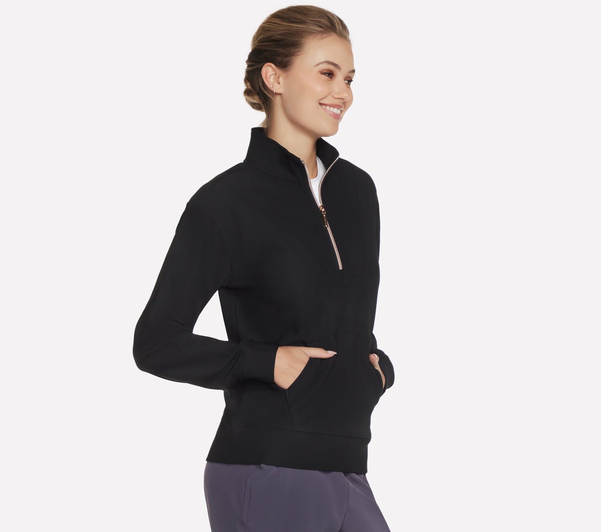 GO LUXE Rib 1/4 Zip | Women Skechers for sale