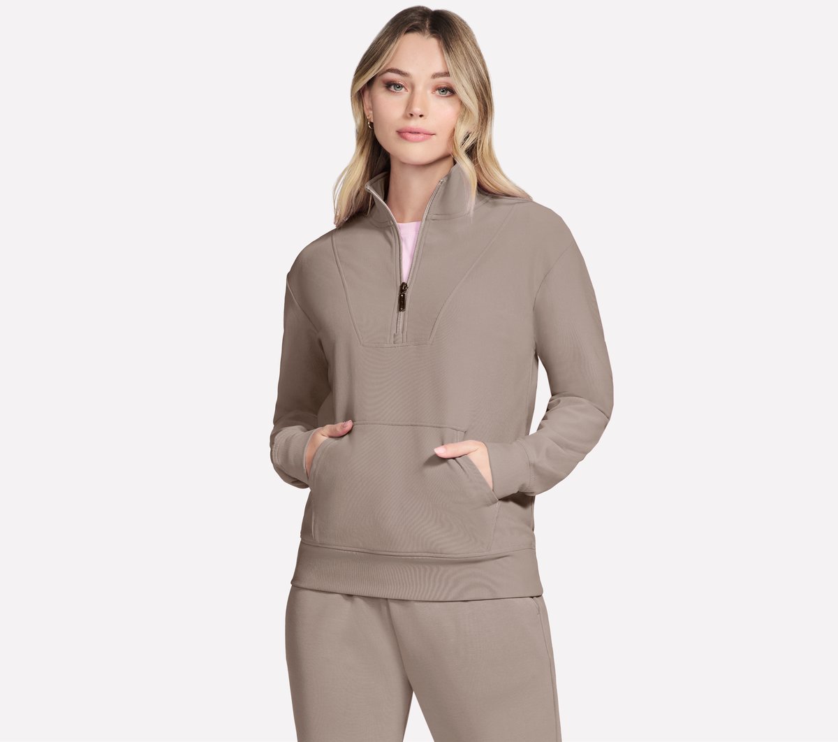 GO LUXE Rib 1/4 Zip | Women Skechers for sale