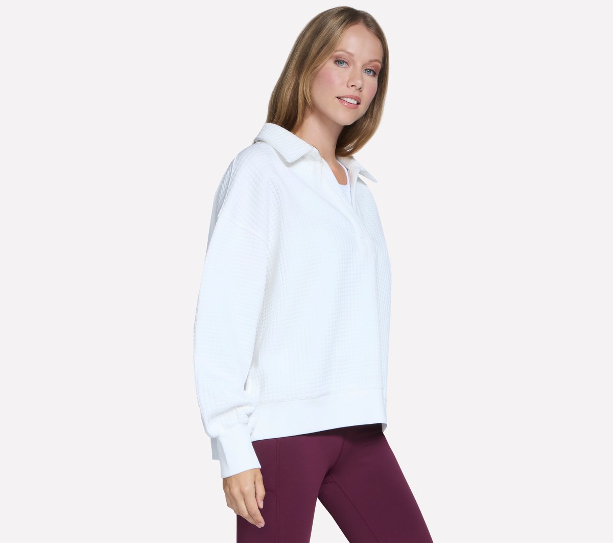 Downtown Cozy Fit Collared Long Sleeve | Women Skechers near me