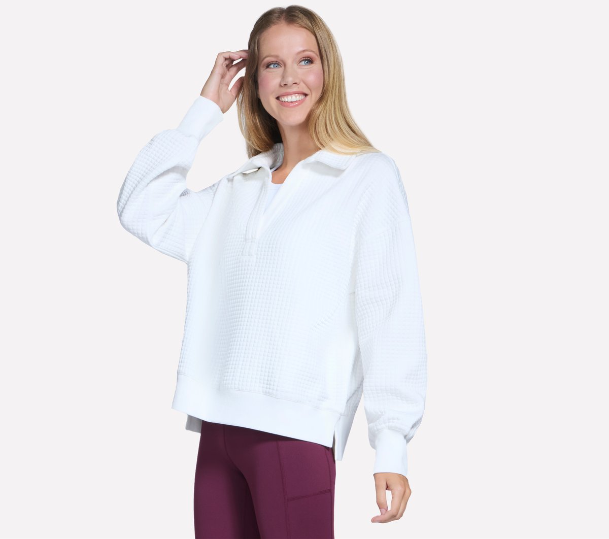 Downtown Cozy Fit Collared Long Sleeve | Women Skechers near me