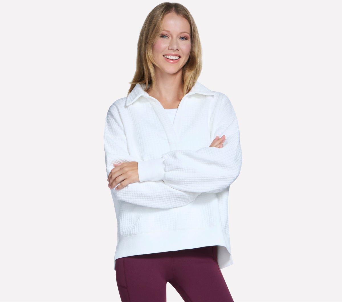 Downtown Cozy Fit Collared Long Sleeve | Women Skechers near me