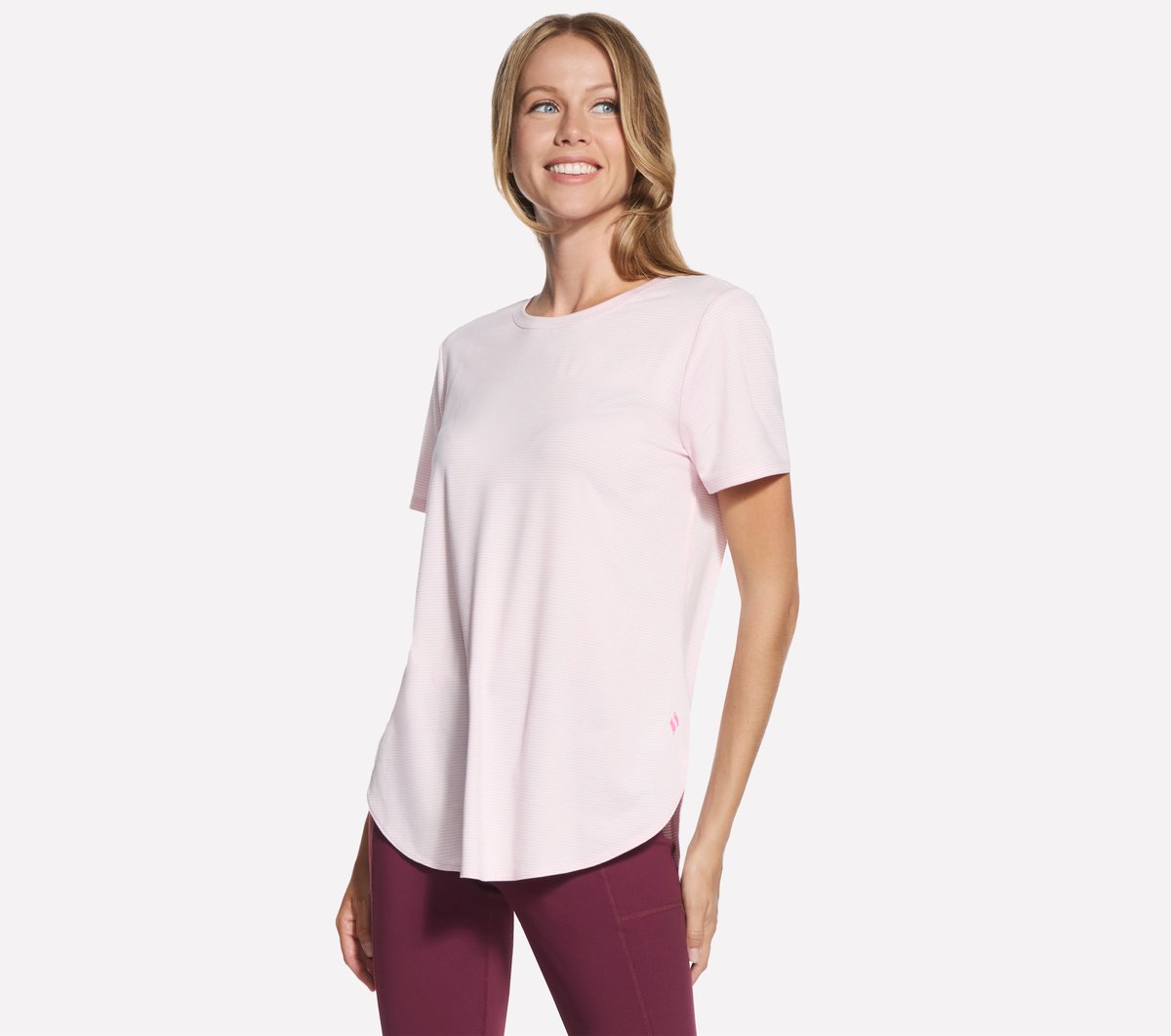 GO DRI Swift Stripe Tunic Tee | Women Skechers for sale