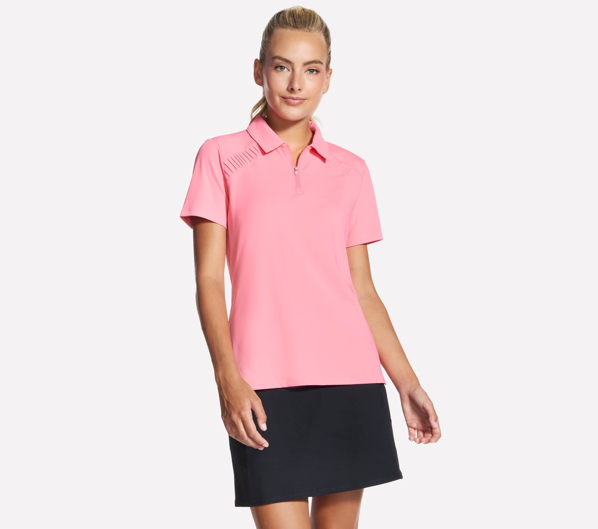 GO GOLF Short Sleeve Birdie Zip Front Polo | Women Skechers near me