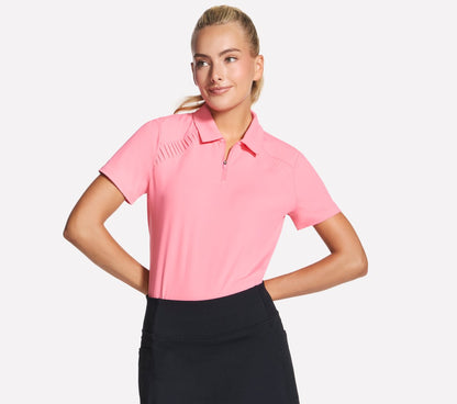 GO GOLF Short Sleeve Birdie Zip Front Polo | Women Skechers near me