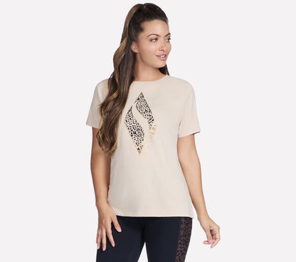 Diamond Cheetah Short Sleeve Tee | Women Skechers for sale