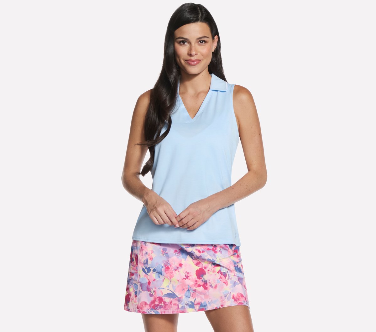 GO DRI Swift Polo Tank | Women Skechers outlet