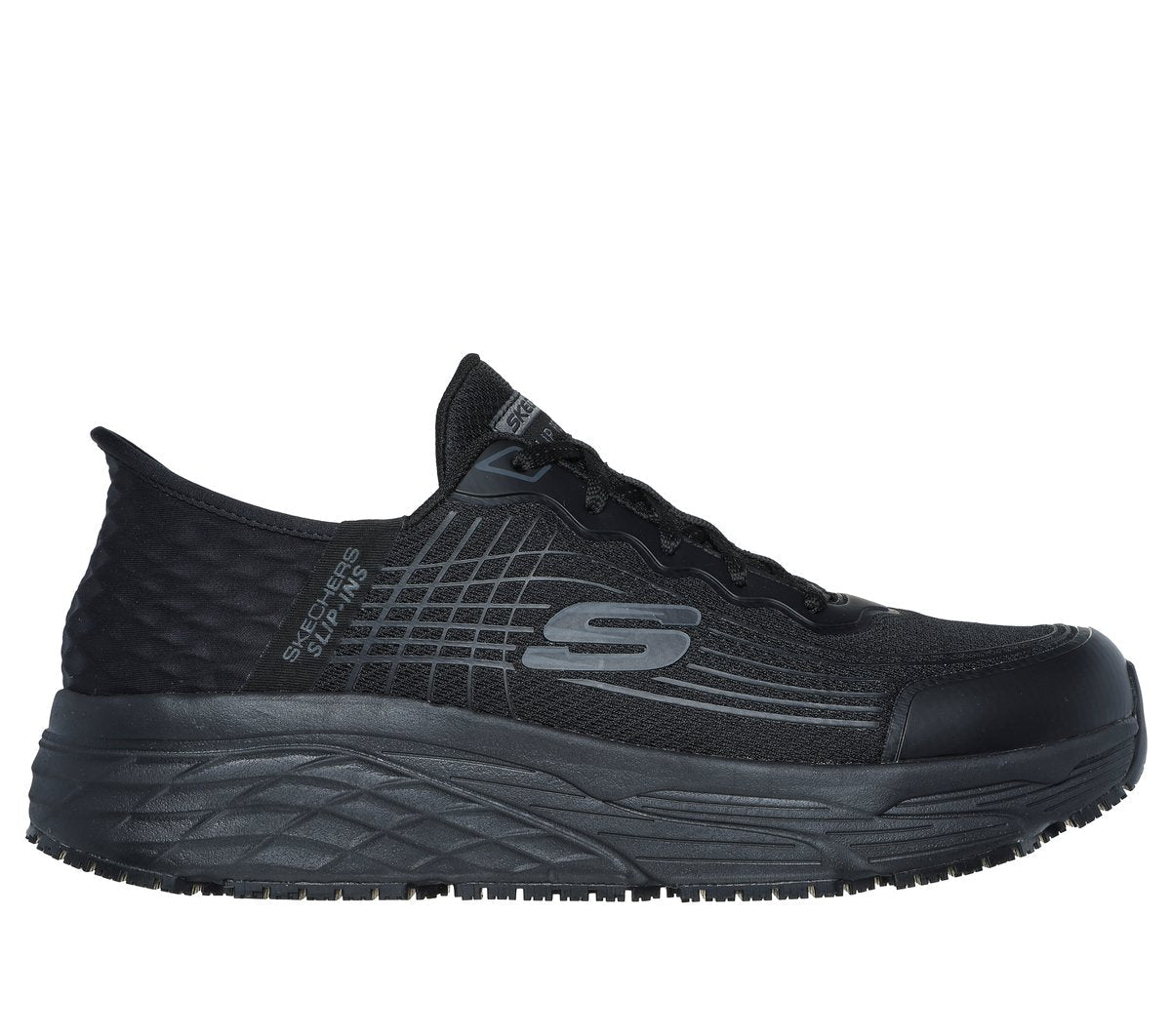Slip-ins Work Slip-Resistant Relaxed Fit: Max Cushioning Elite - Remmal Shoes | Men Skechers near me
