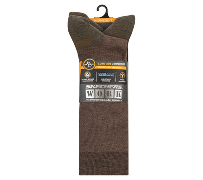 Work: 3 Pack Men's Over Calf Compression Socks | Skechers for sale