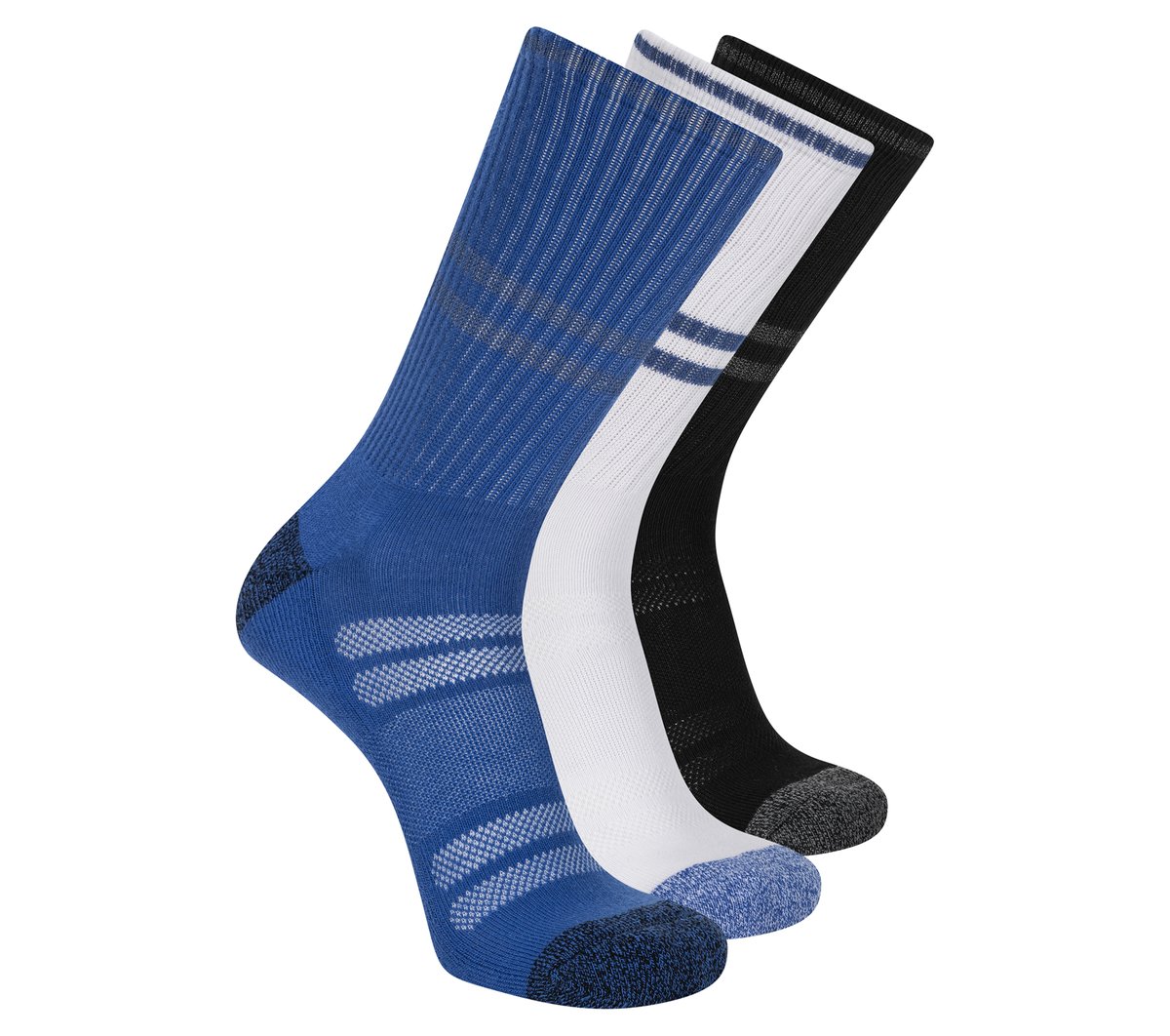 3 Pack Men's Reflective Performance Crew Socks | Skechers online