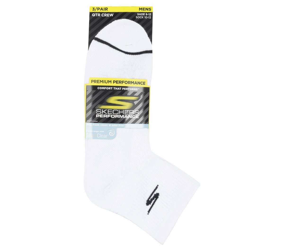 Quarter Premium Basic Socks - 3 Pack | Skechers for sale
