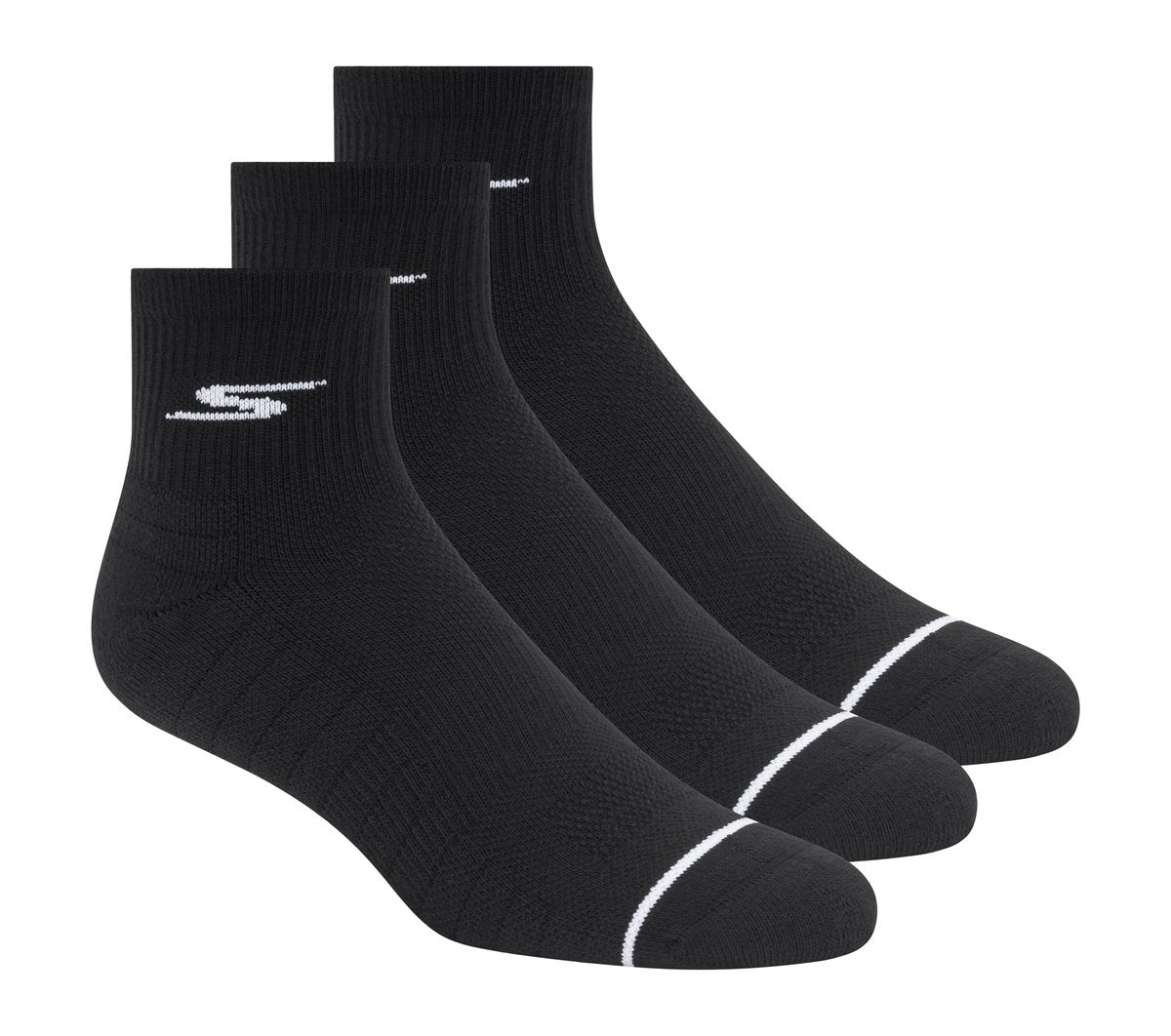 Quarter Premium Basic Socks - 3 Pack | Skechers for sale