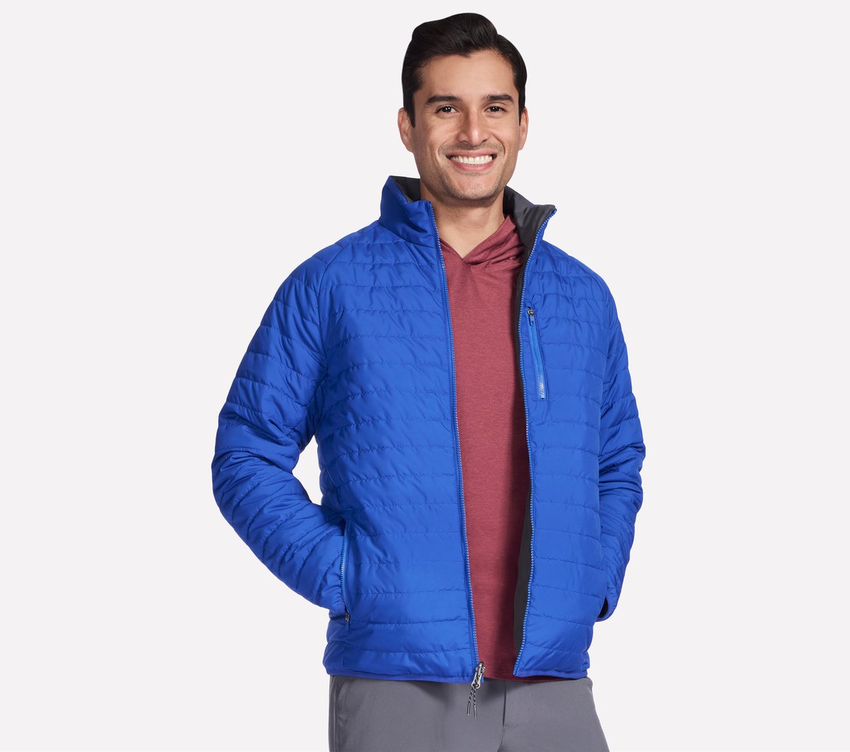 GO SHIELD Cozy Fit Altitude Reversible Jacket | Men Skechers online shop