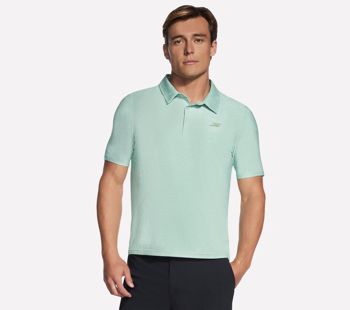 GO DRI All Day Printed Polo | Men Skechers outlet