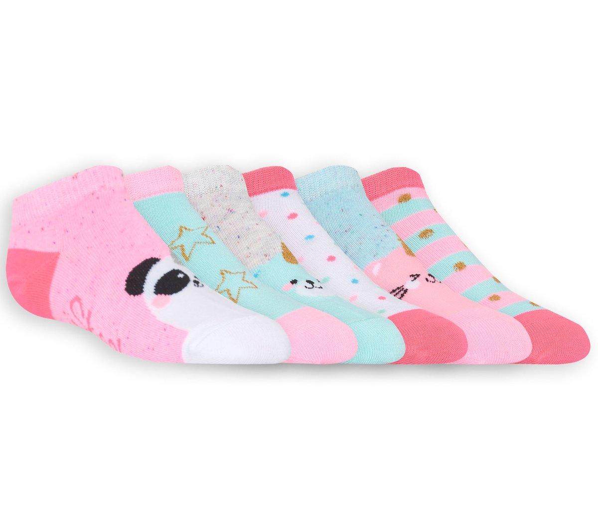 6 Pack Low Cut Cute Socks | Skechers for sale