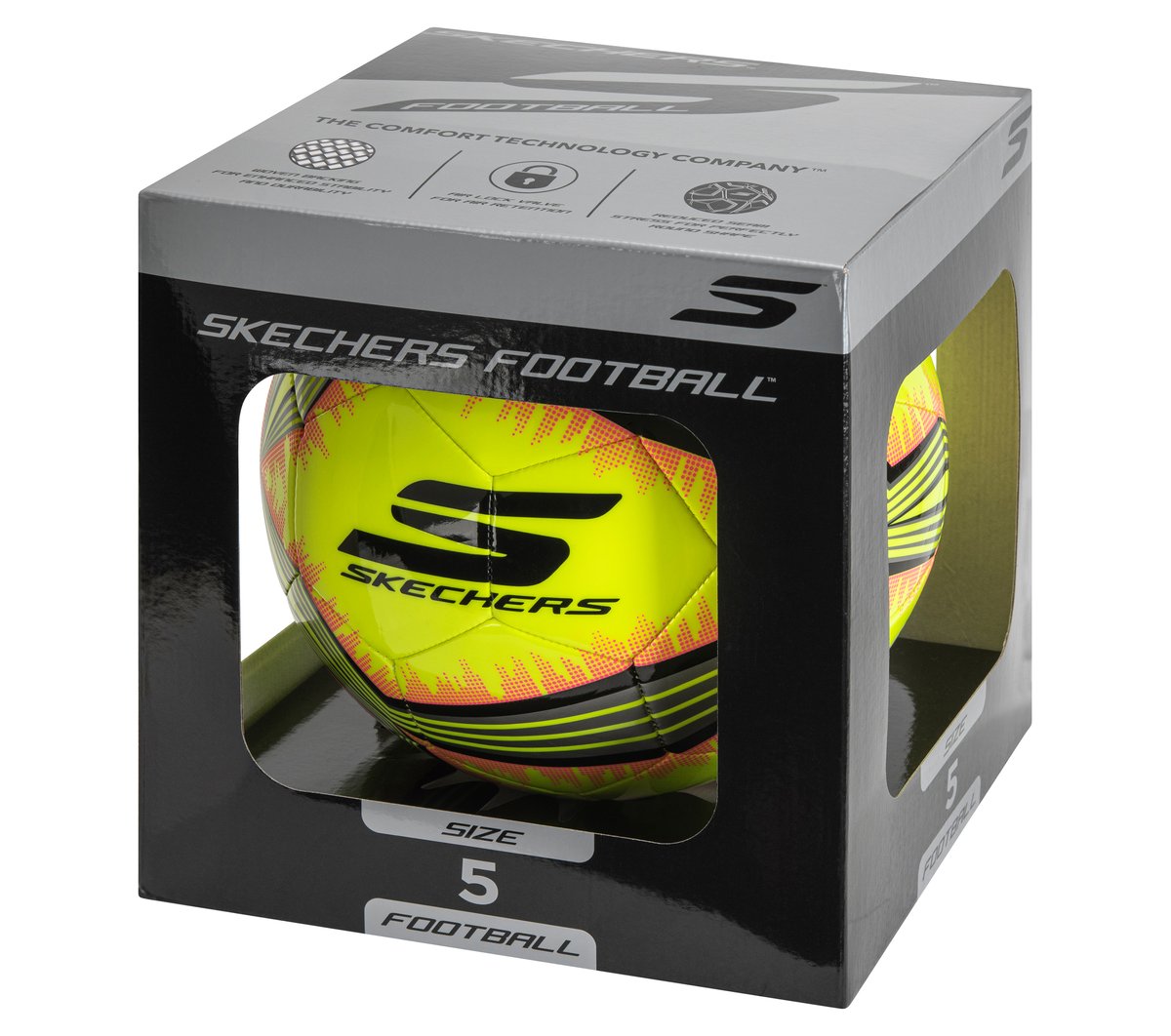 Hex Multi Mini Stripe Size 5 Soccer Ball | Skechers near me